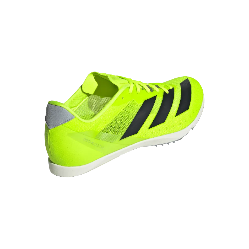 Adidas Chaussures de course unisexes Distancestar en Lucid Lemon/Noir de base/Argent halo SS25