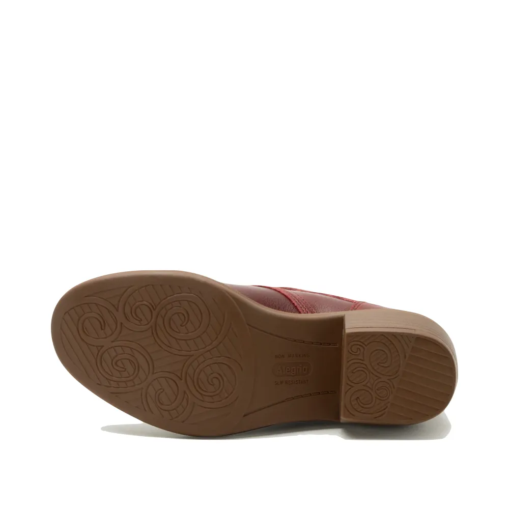 Bottes à talons en cuir Mikki Loretta pour femmes Alegria en rouge