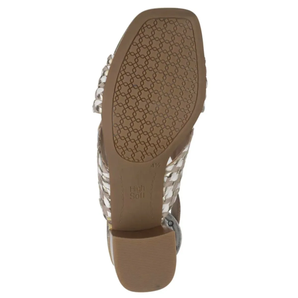 Ara Femmes Benson Sand Métallique Tissé en Cuir