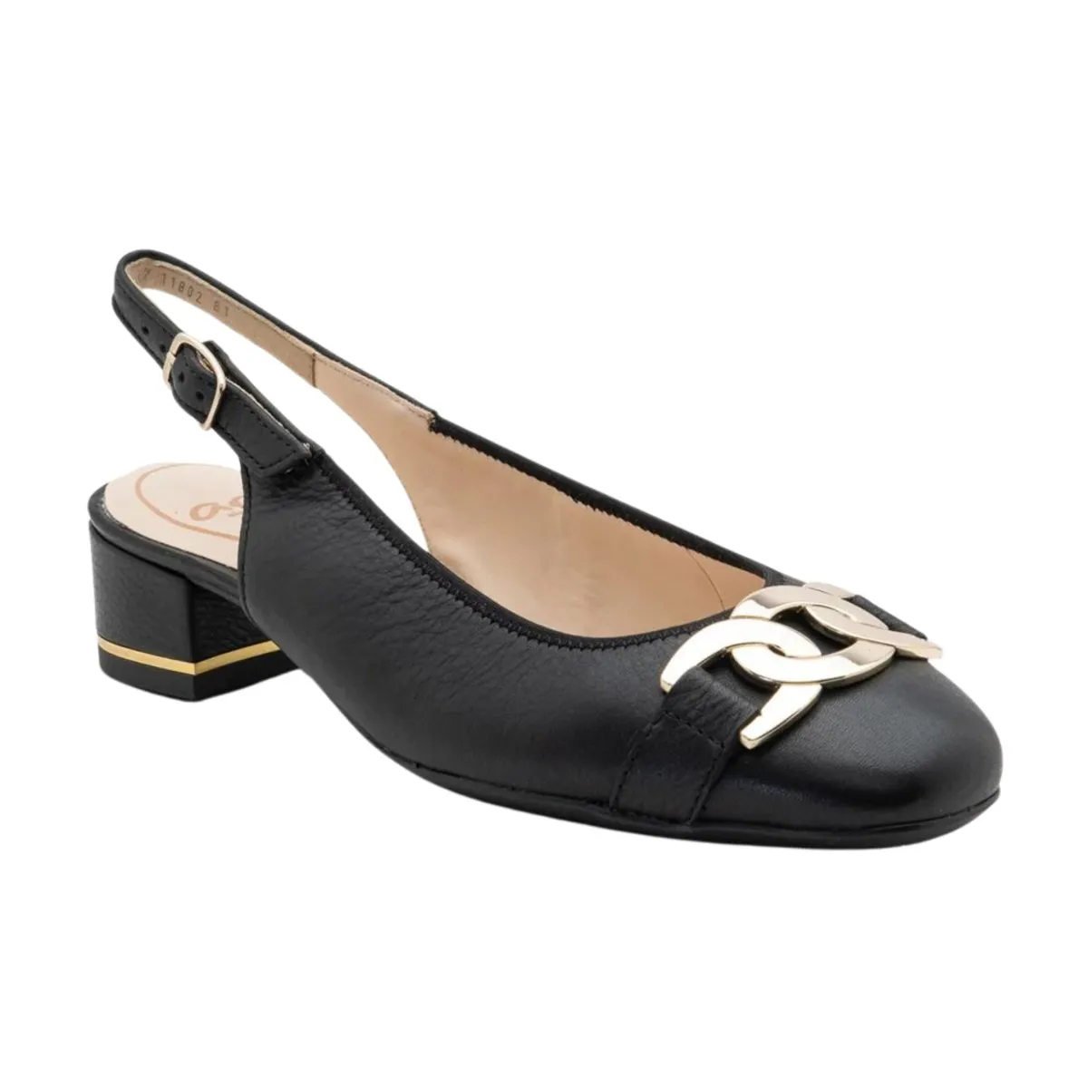 Ara Femme Escarpin à Bride Latérale en Cuir Noir