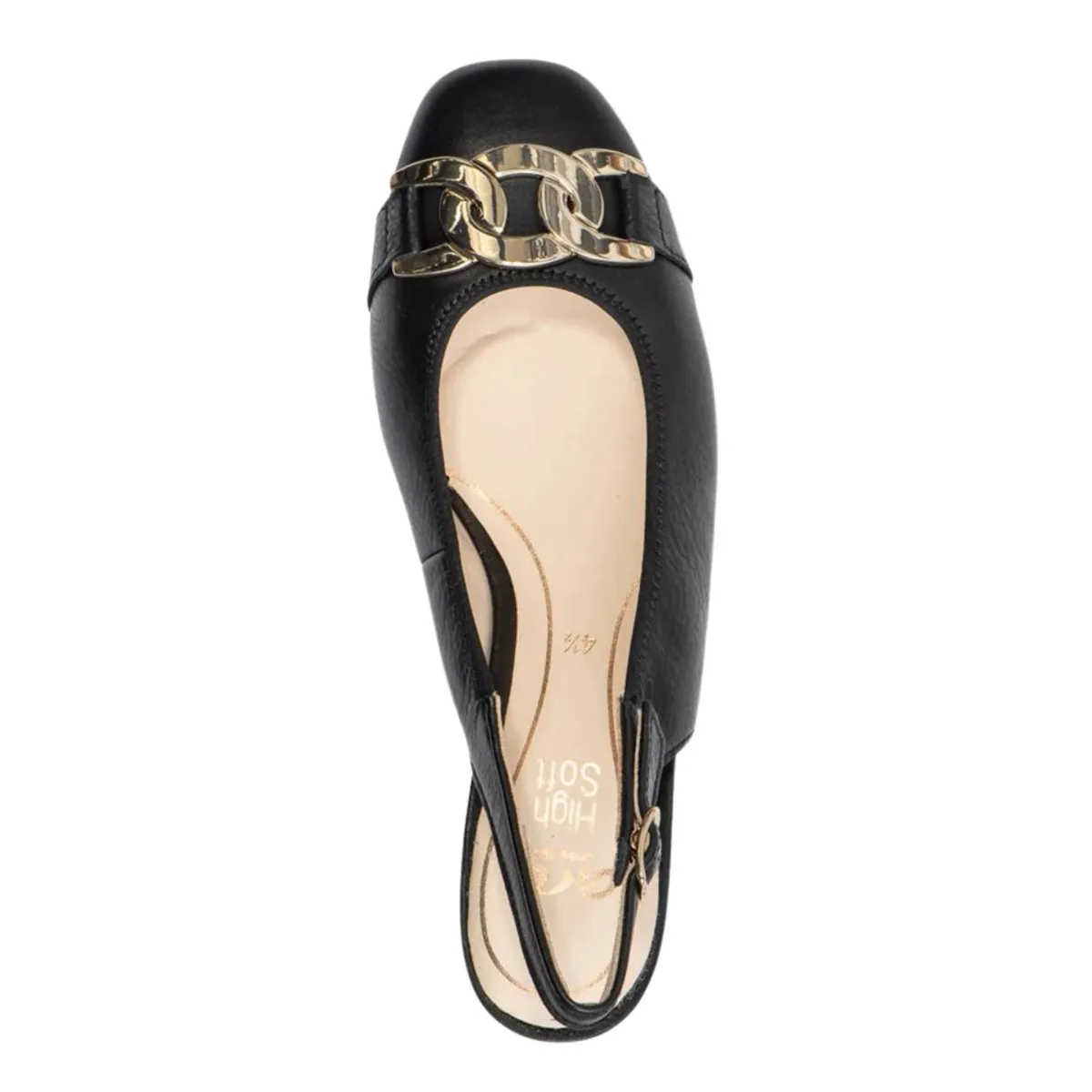 Ara Femme Escarpin à Bride Latérale en Cuir Noir