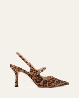ARCHER TALONS HAUTS EN CUIR IMPRIMÉ LÉOPARD