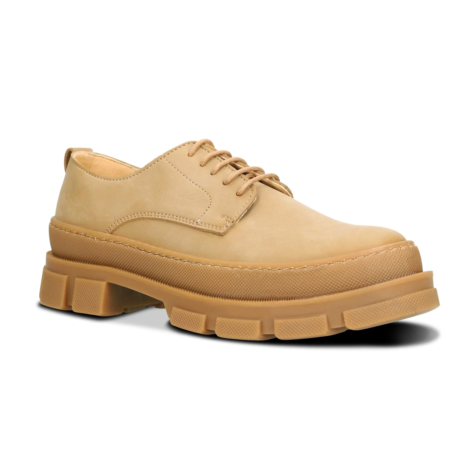 Chaussures Derby Vegan Chunky Unisexe Arum | Beige