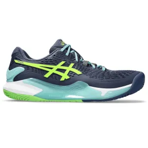 ASICS Chaussures de Padel GEL-RESOLUTION 9 pour Homme Bleu Foudre & Vert Électrique