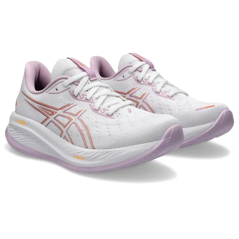 ASICS WOMEN'S GEL CUMULUS 26 CHAUSSURES BLANC/UBE CLAIR