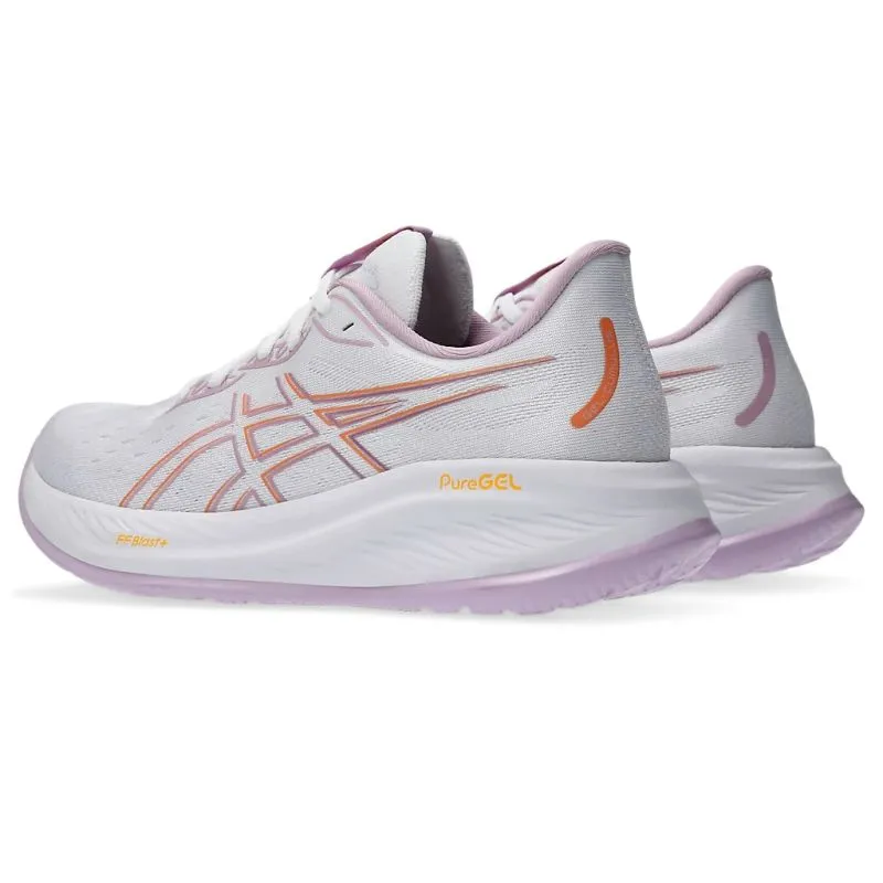 ASICS WOMEN'S GEL CUMULUS 26 CHAUSSURES BLANC/UBE CLAIR