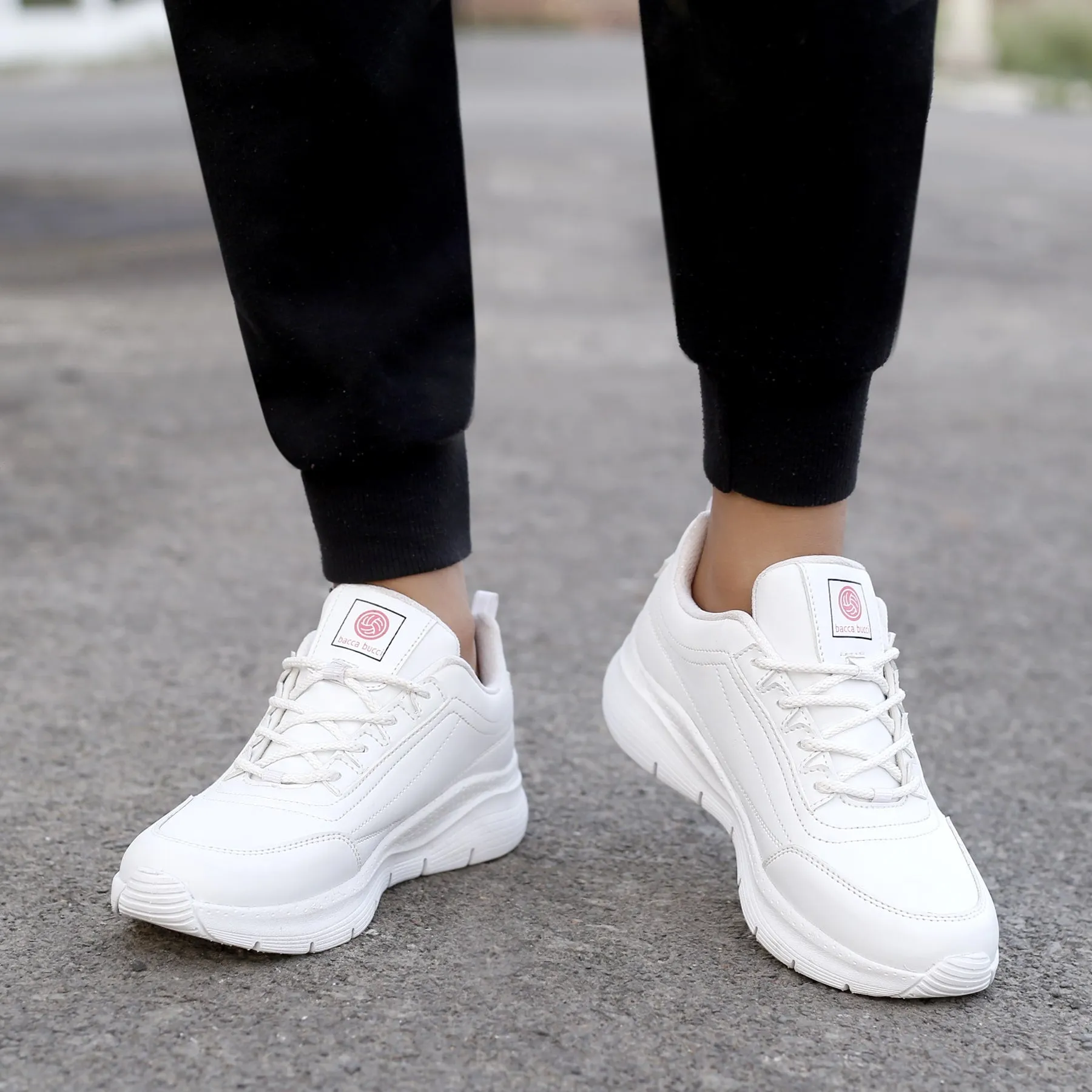 Bacca Bucci AFTERBURN Femme Sneakers Épaisses | Chaussures à Plateforme Décontractées Mode Semelle Légère