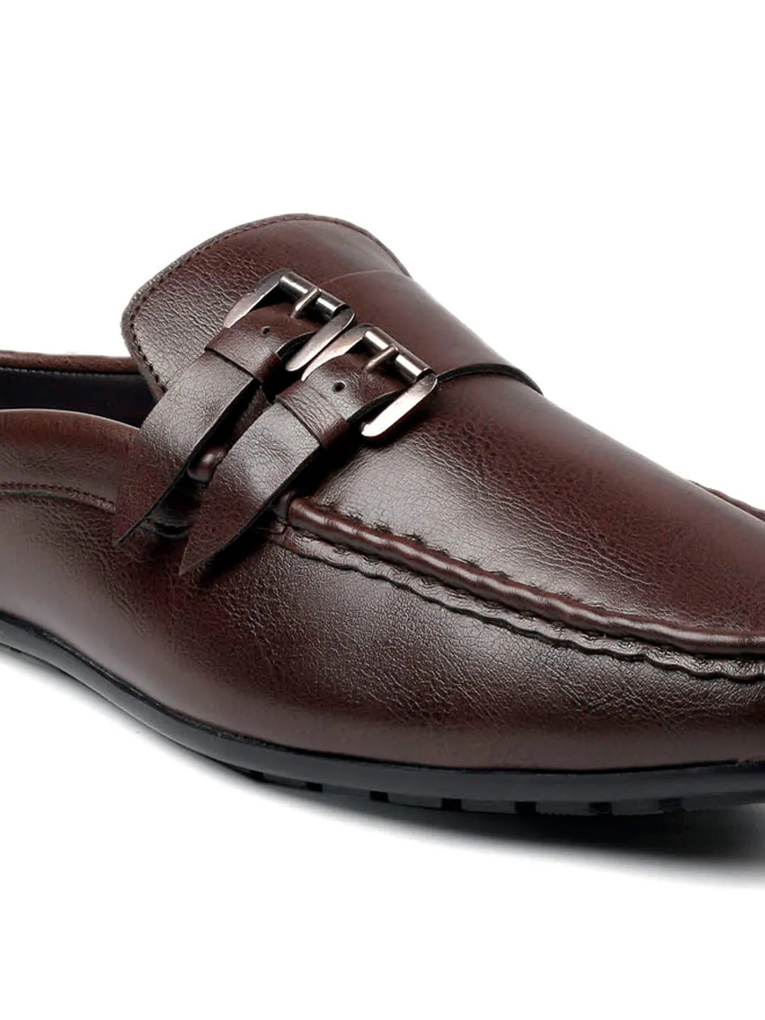 Bacca Bucci JAMBOREE Mules/Sabots/Loafers sans talon pour Soirée/Voyage/Bureau - Marron