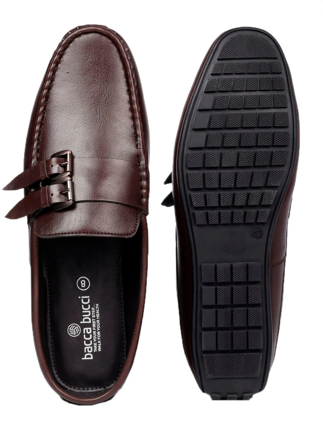Bacca Bucci JAMBOREE Mules/Sabots/Loafers sans talon pour Soirée/Voyage/Bureau - Marron