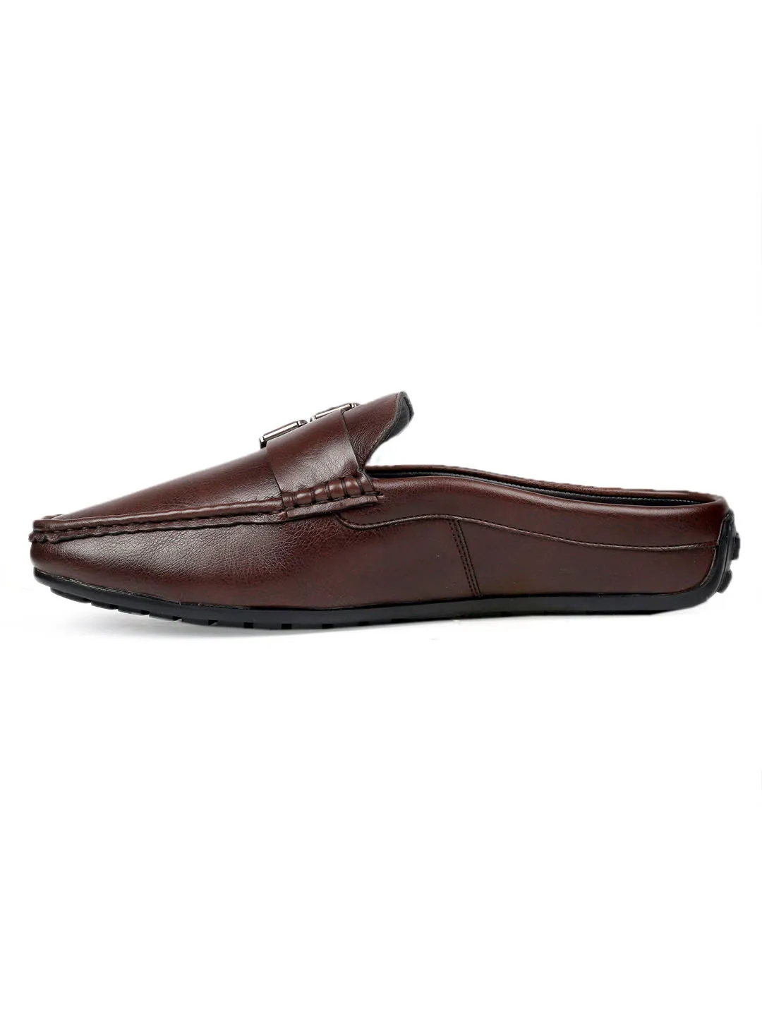 Bacca Bucci JAMBOREE Mules/Sabots/Loafers sans talon pour Soirée/Voyage/Bureau - Marron