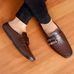 Bacca Bucci JAMBOREE Mules/Sabots/Loafers sans talon pour Soirée/Voyage/Bureau - Marron