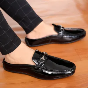 Bacca Bucci JAMBOREE Mules/Sabots/Loafers sans contrefort pour Soirée/Voyage/Bureau - Noir brillant