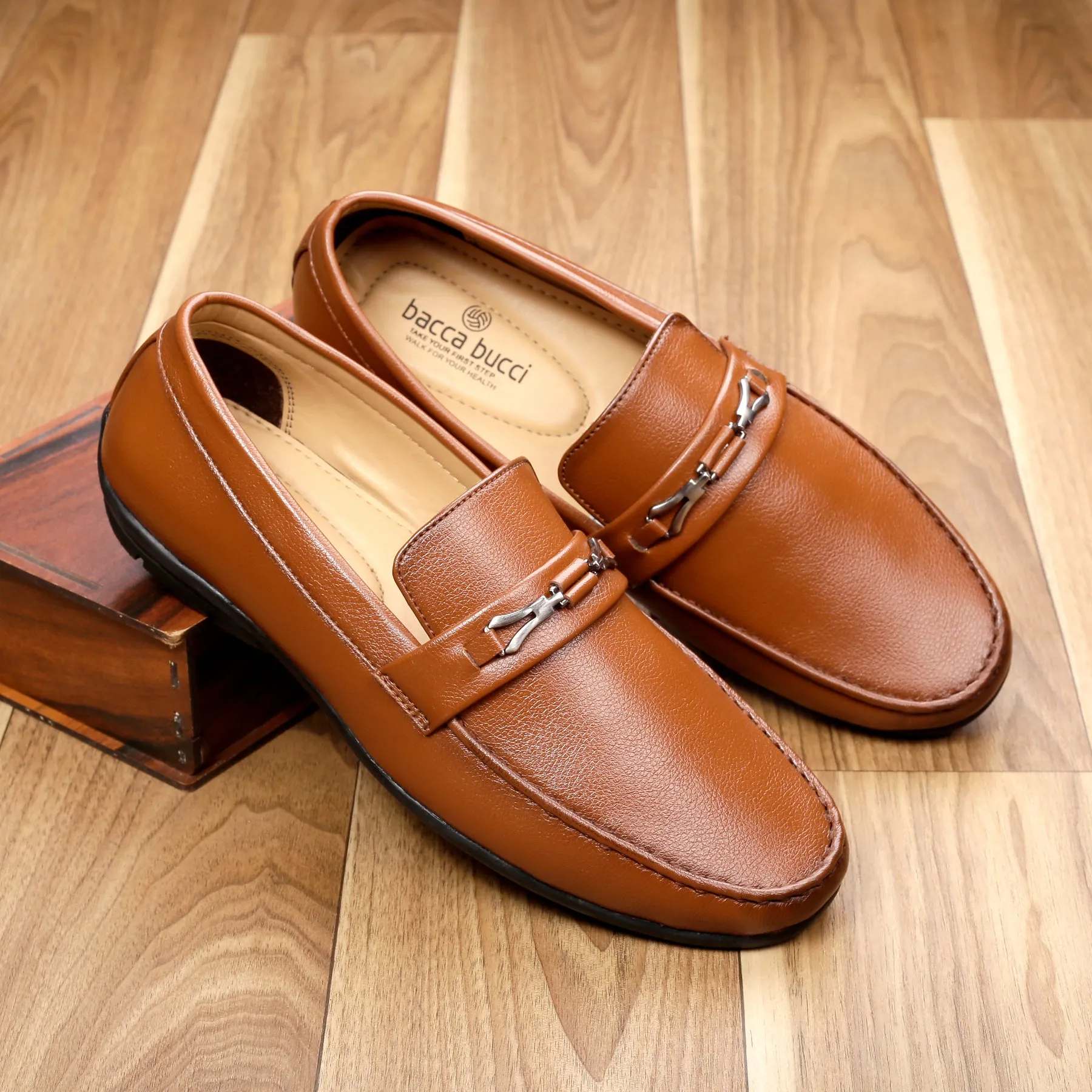 Mocassins décontractés Bacca Bucci pour hommes LUNA, légers et faciles à enfiler, idéaux pour la conduite