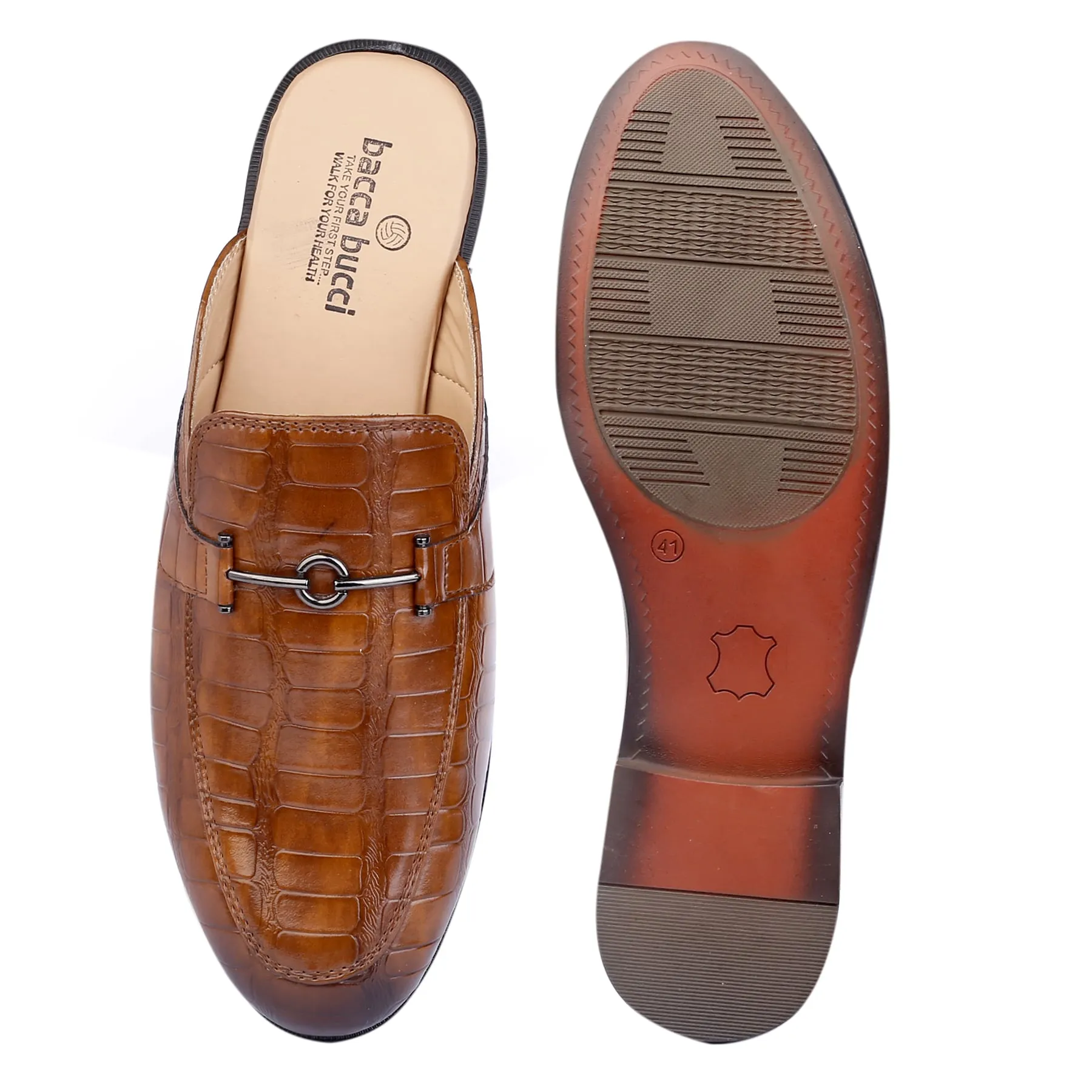 Mules Clogs NOVA pour Homme Bacca Bucci avec Semelles Mémoire Confortables et Talon Ouvert