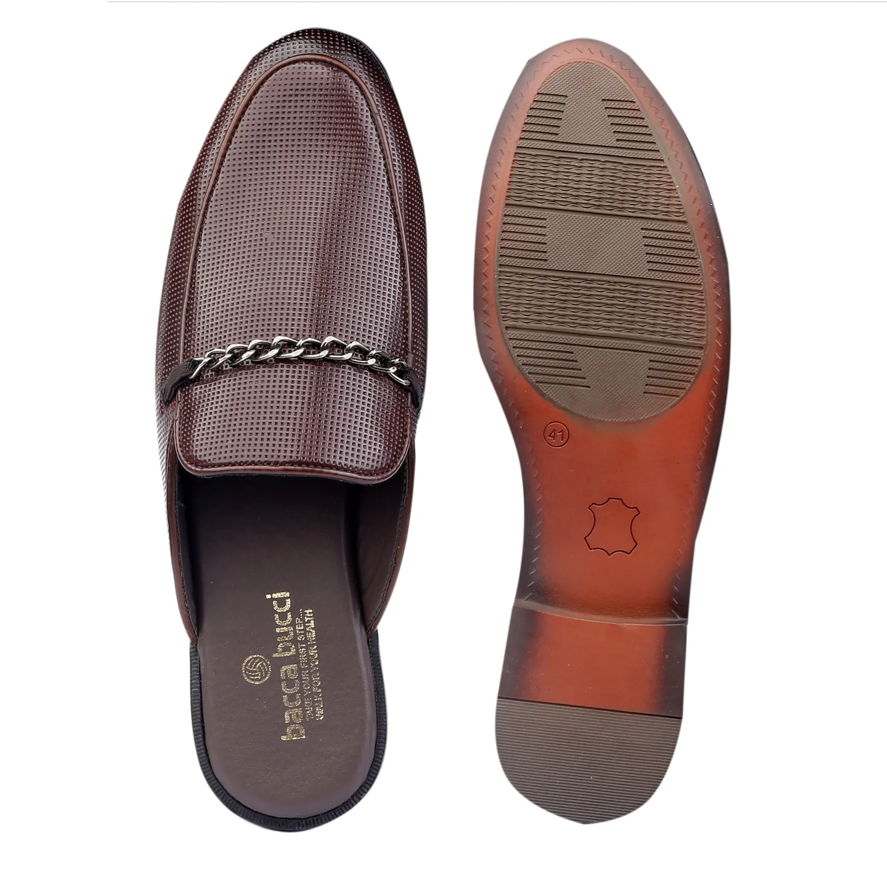 Bacca Bucci MAROC Mules Sabots à talon ouvert avec semelles intérieures en mémoire de confort