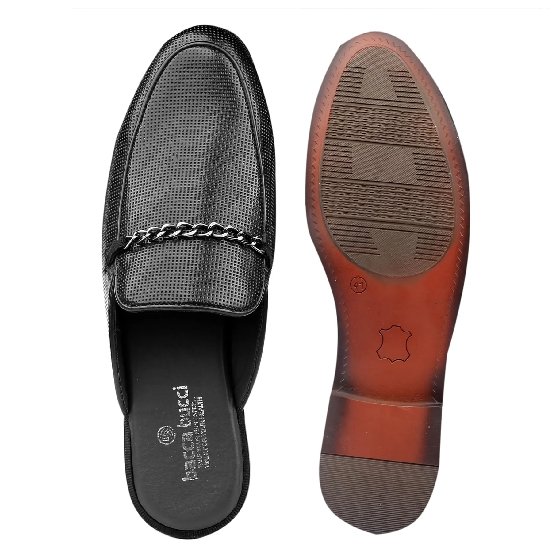 Bacca Bucci MAROC Mules Sabots à talon ouvert avec semelles intérieures en mémoire de confort