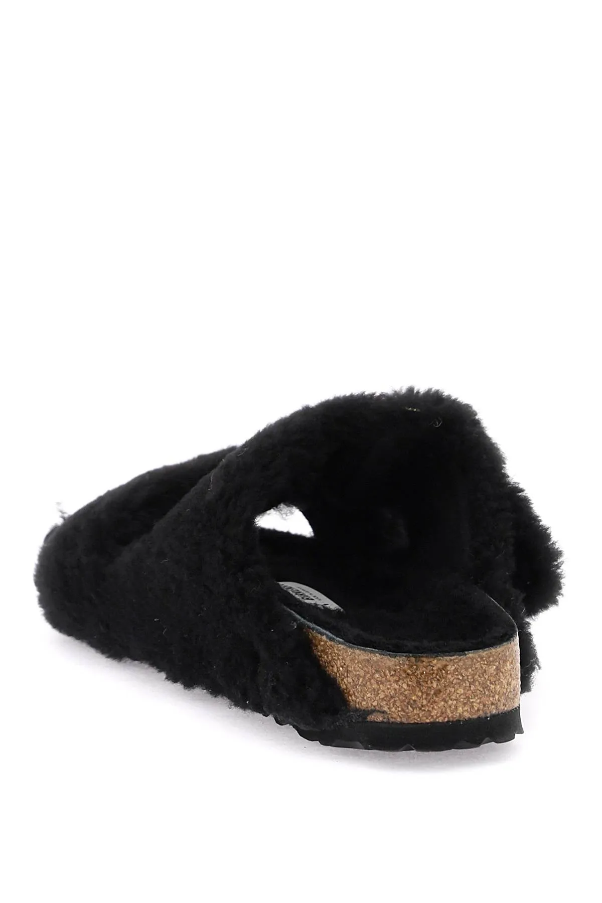 Birkenstock Arizona à grande boucle en mules en teddy