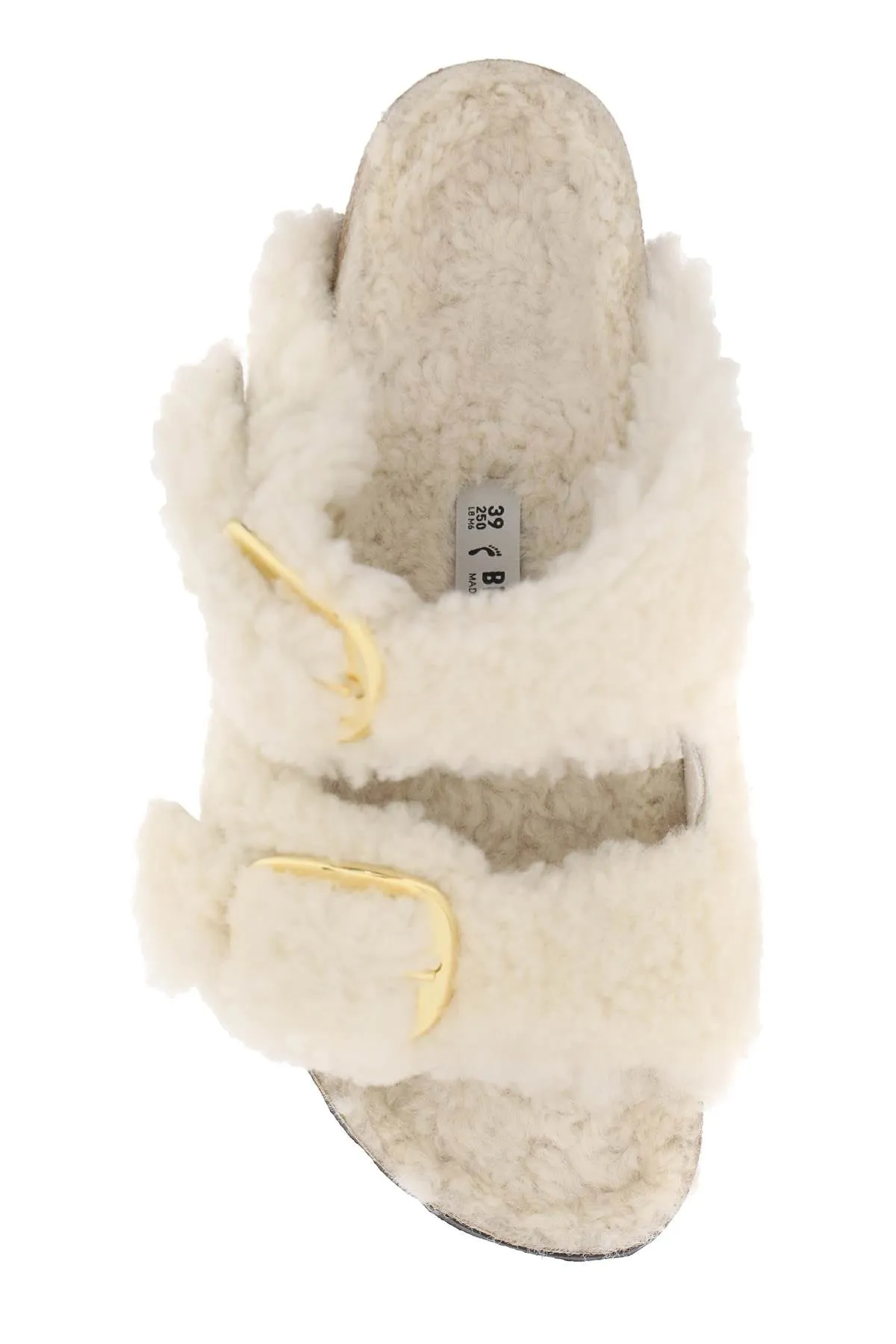 Birkenstock Arizona à grande boucle en mules en teddy