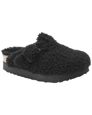 Birkenstock Boston à grande boucle plateforme avec doublure en shearling