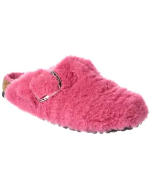 Birkenstock Boston Big Buckle Teddy Doublure en Mouton Clog Étroite