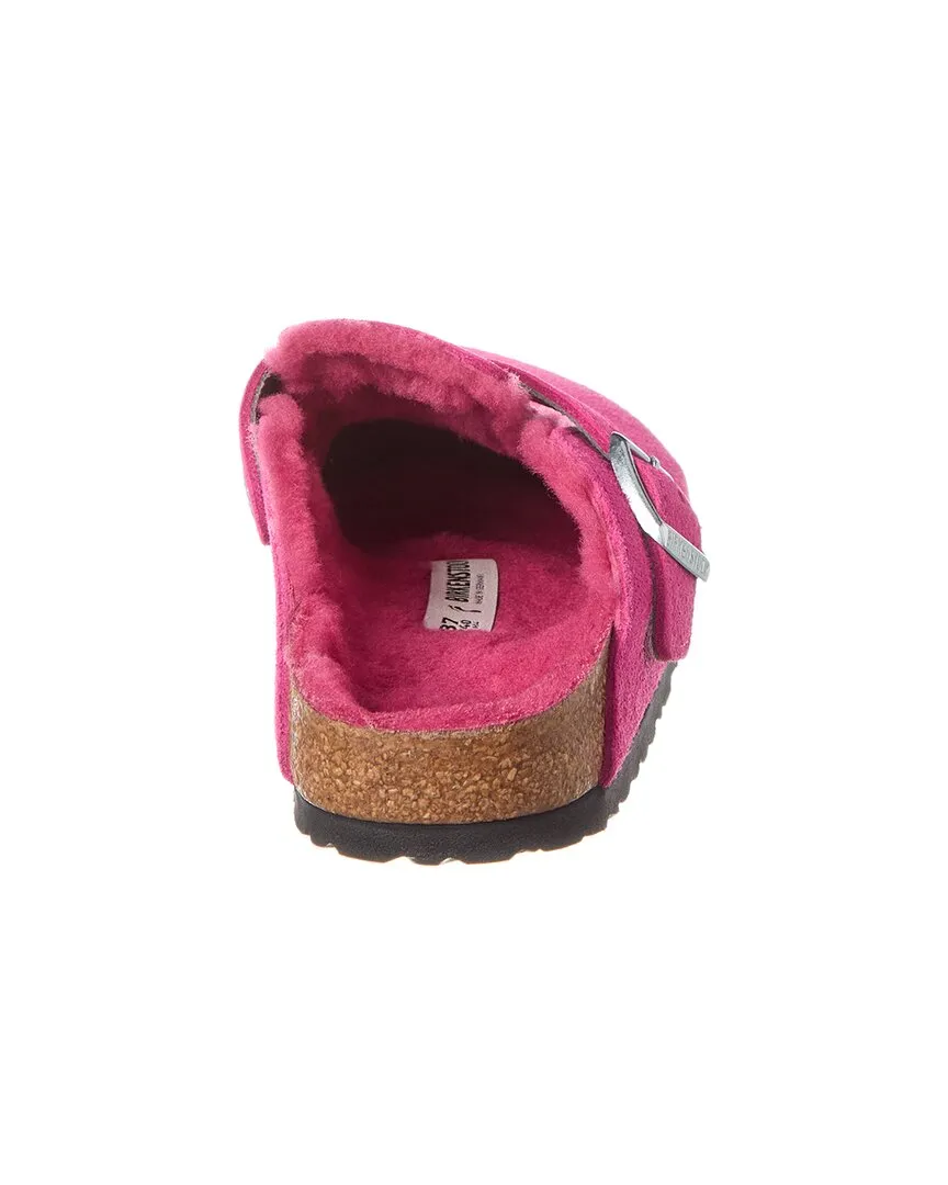 Birkenstock Boston VL Étroite en Suède & Daim Doublé