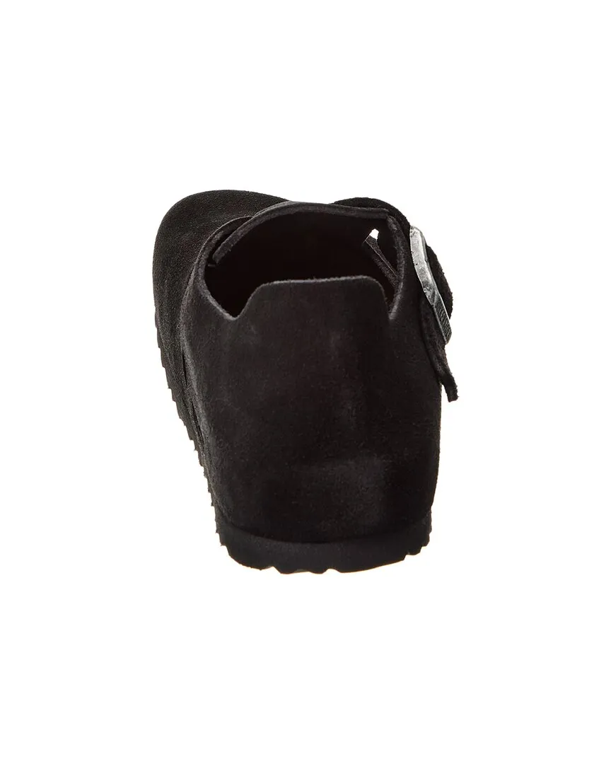 Birkenstock London BS Sabot en Suédine à Coupe Étroite