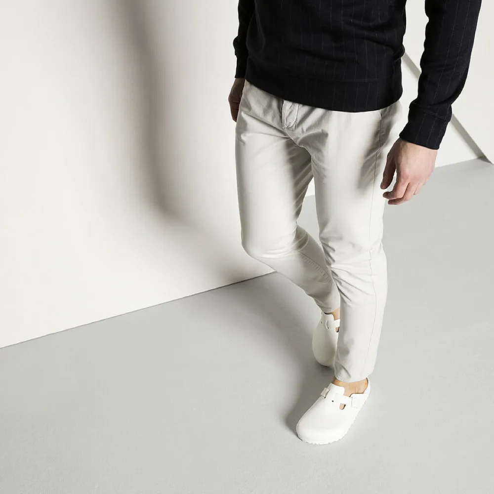 Birkenstock Boston pour Homme en EVA Blanc