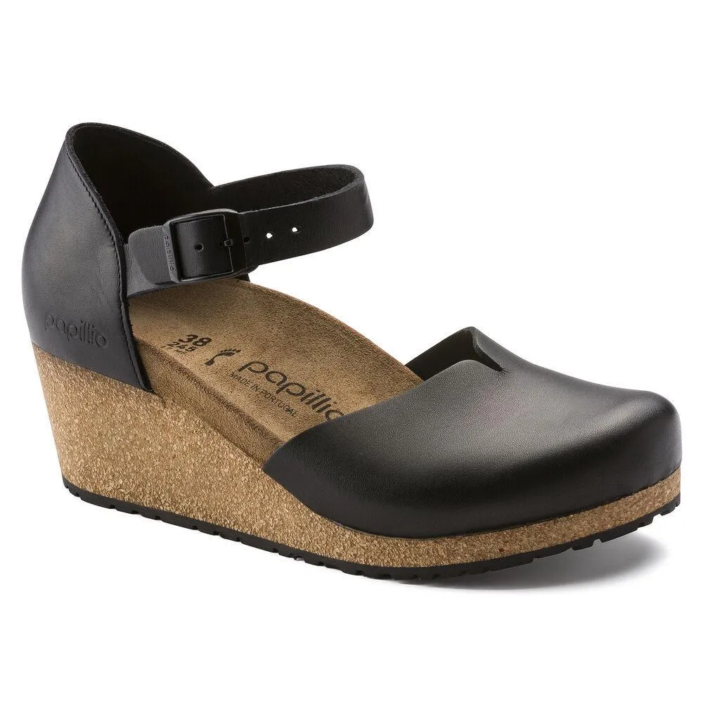 Birkenstock Femme Mary Cuir Naturel Noir