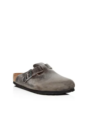 Mules Boston BS Homme en Cuir à Enfiler