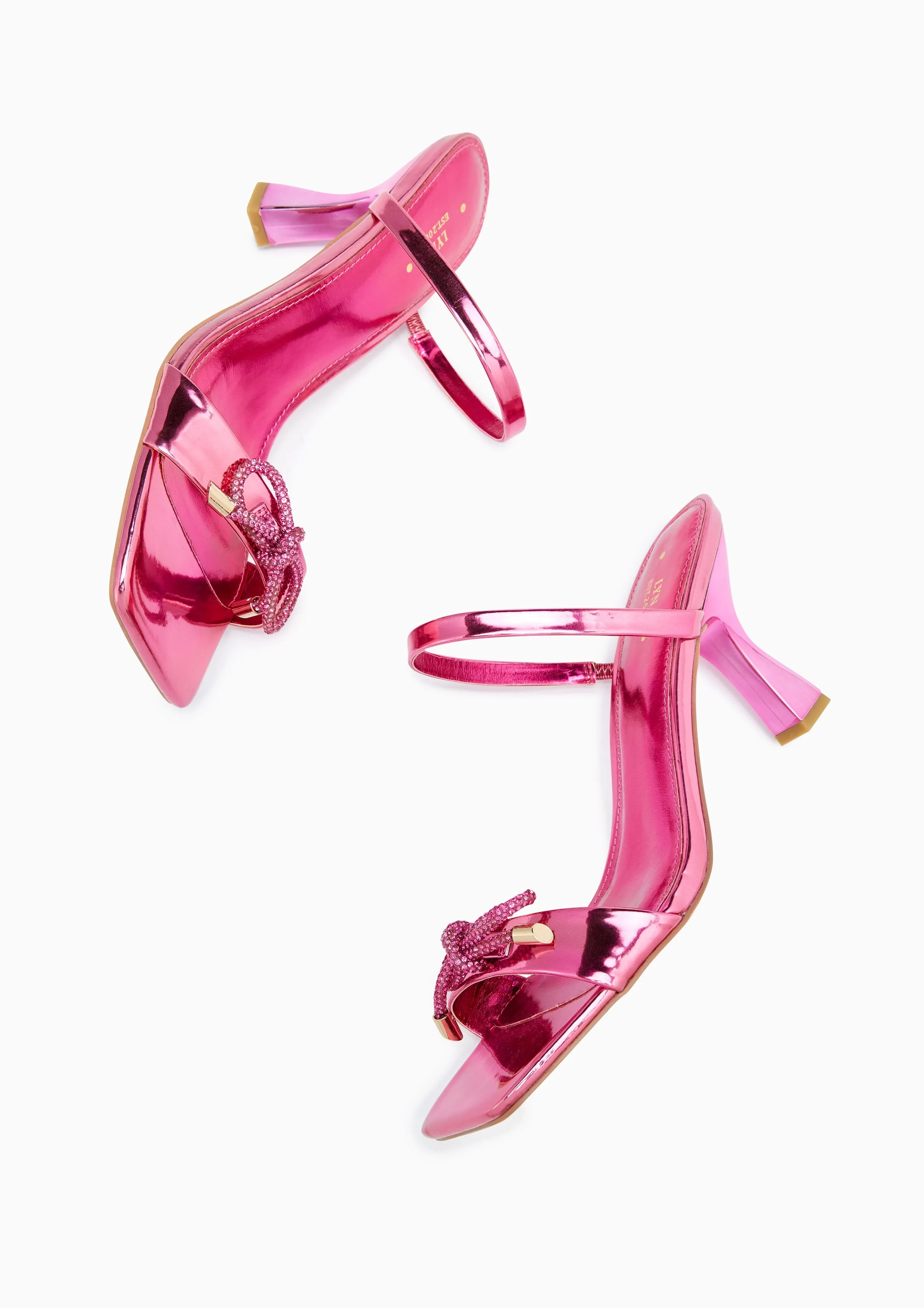Escarpins à Talons Hauts Bouquet Rose