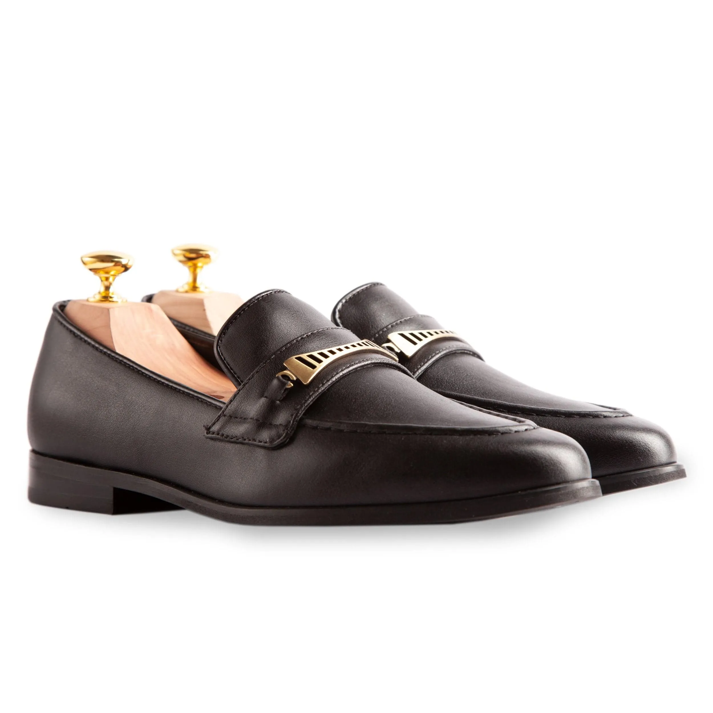 Bridge-Bit Mocassin Végétalien en Cuir de Cactus | Noir