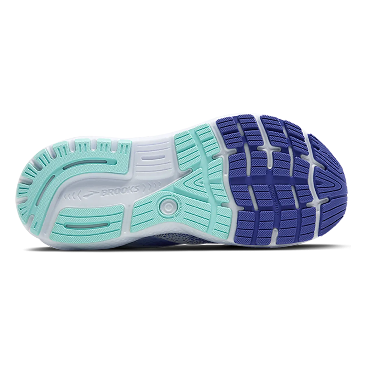 Brooks Ghost 16 - Blanc - Bleu Amparo - Coquille de Patelle
