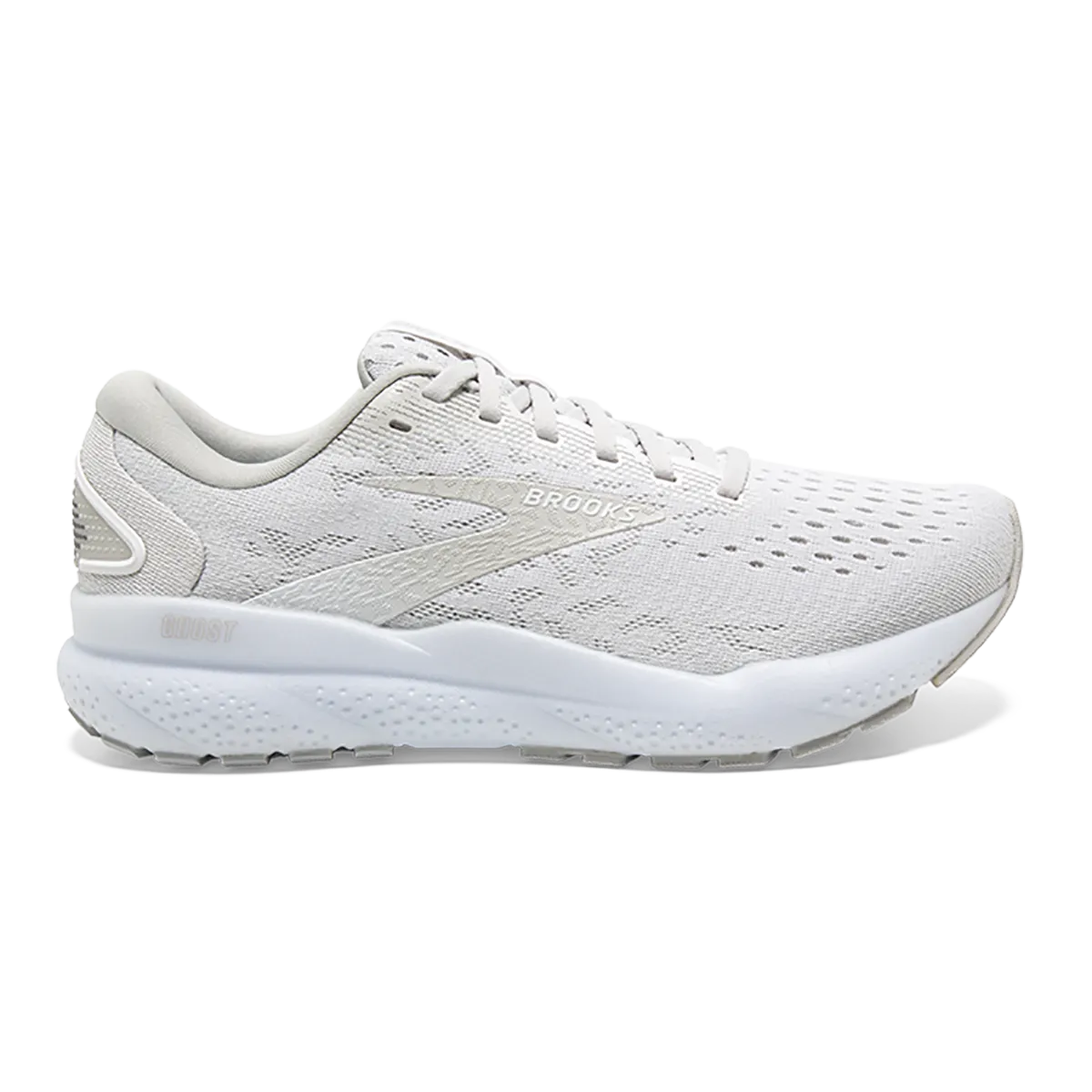 Brooks Ghost 16 - Blanc - Blanc - Gris