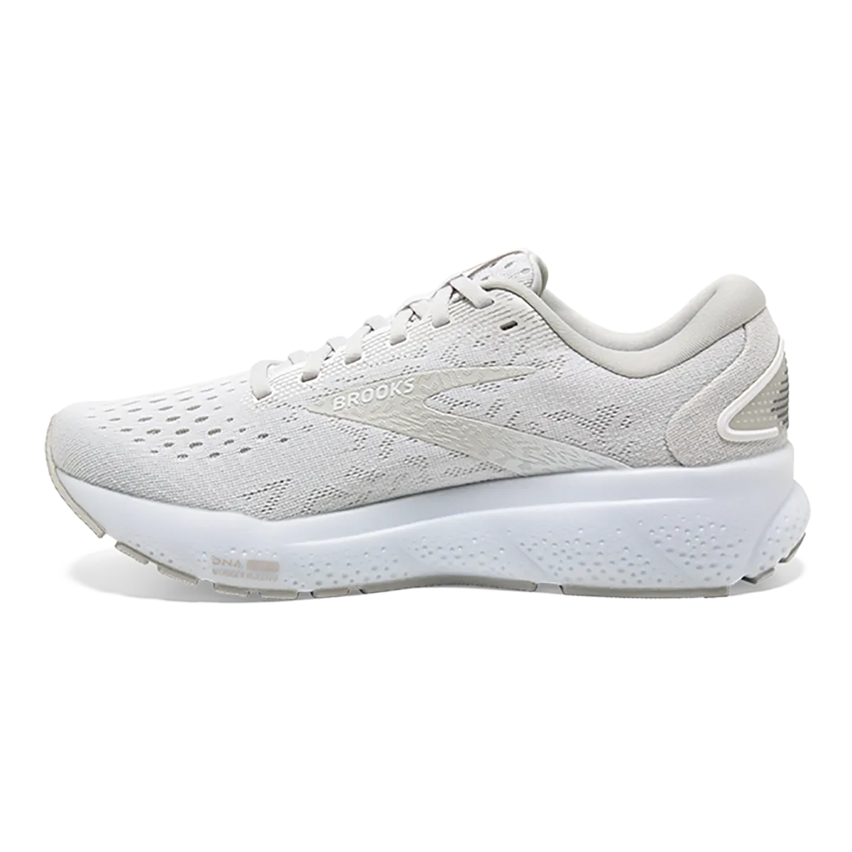 Brooks Ghost 16 - Blanc - Blanc - Gris