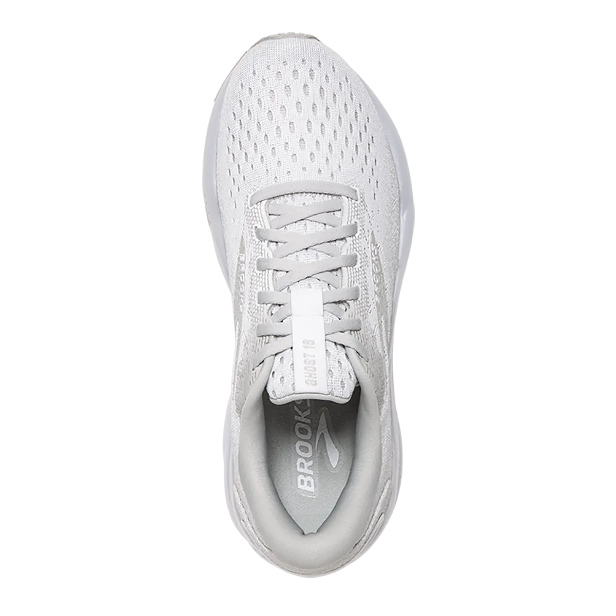 Brooks Ghost 16 - Blanc - Blanc - Gris