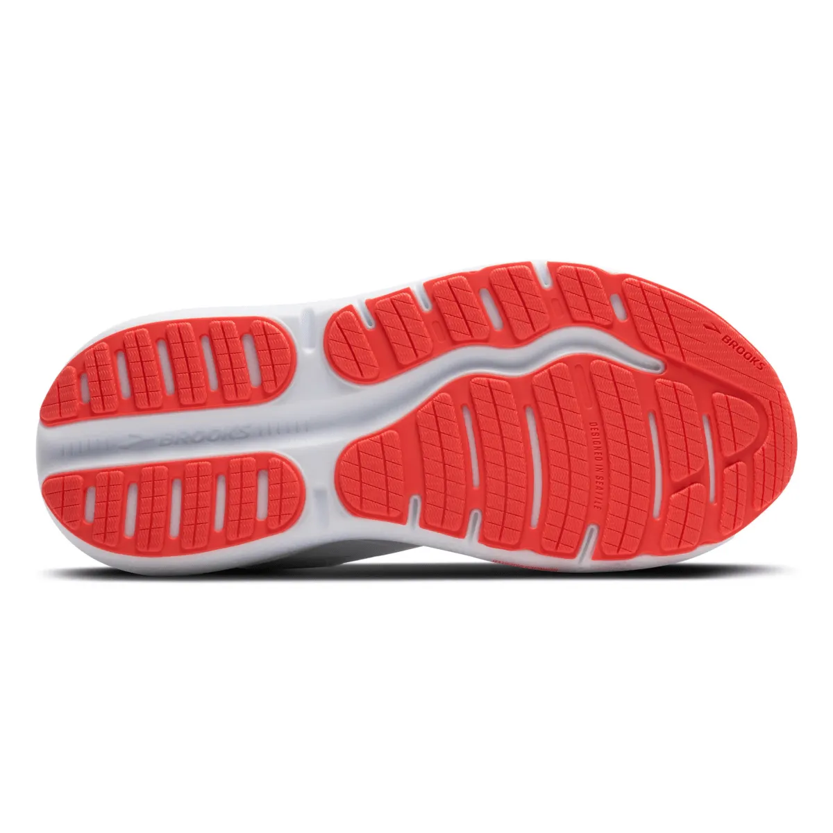Brooks Women's Ghost Max 2 Blanc/Corail Éclatant