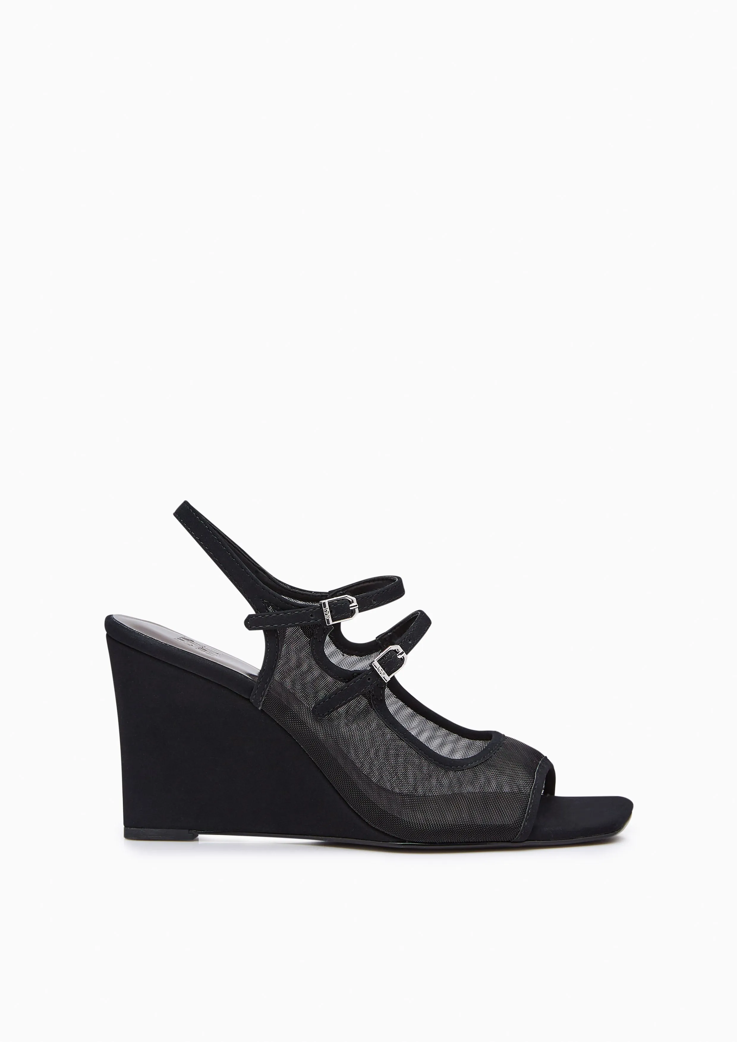 Caesi Mesh Wedges Noir