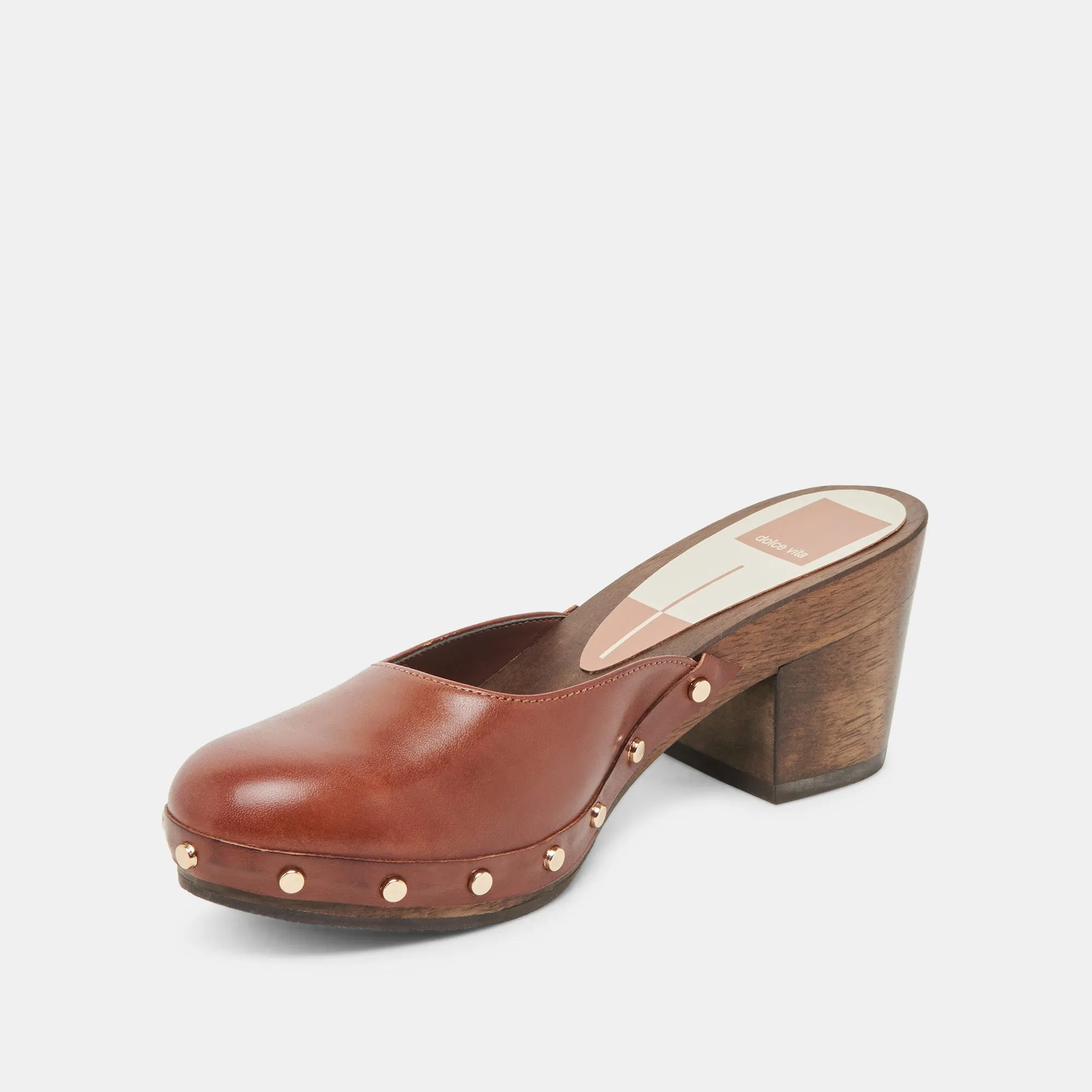 CAMYN TALONS CUIR MARRON
