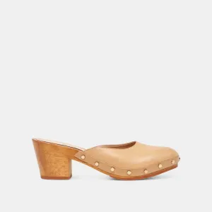 CAMYN HEELS CAFÉ CUIR
