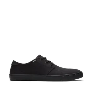 Carlo All Black Heritage Sneaker en toile à lacets
