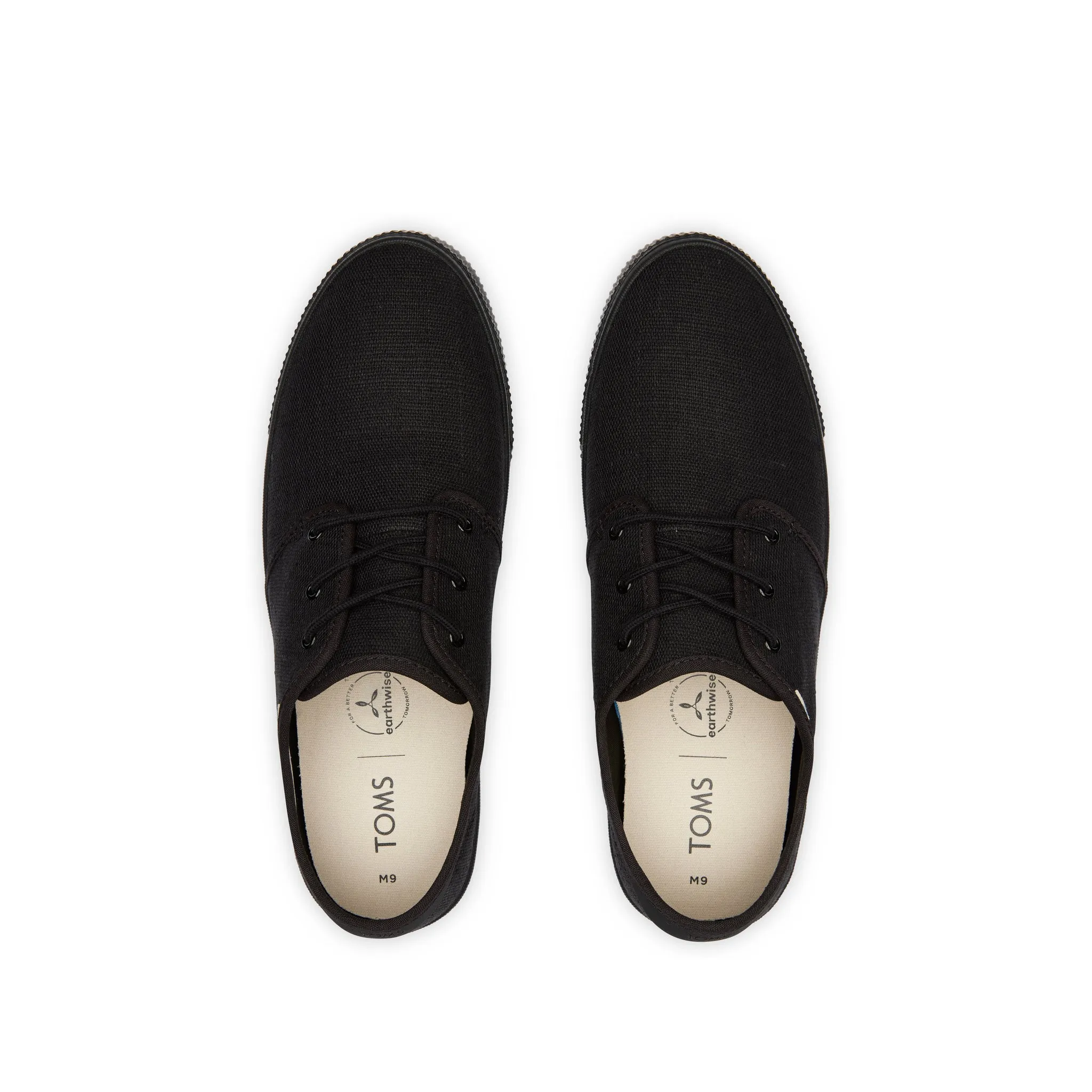 Carlo All Black Heritage Sneaker en toile à lacets
