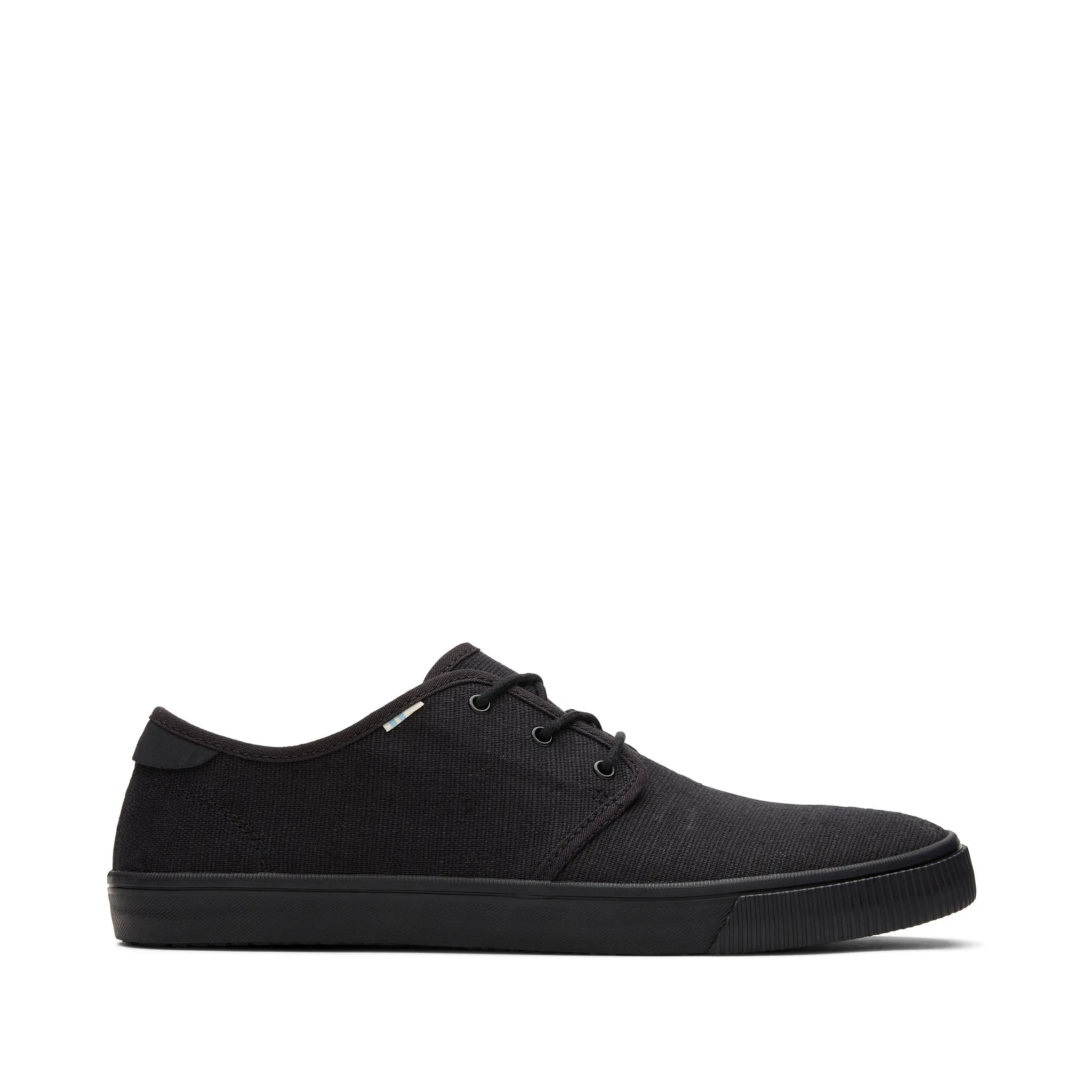 Carlo All Black Heritage Sneaker en toile à lacets