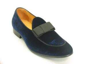 Carrucci KS525-102V Mocassin de Bal en Velours - Marine