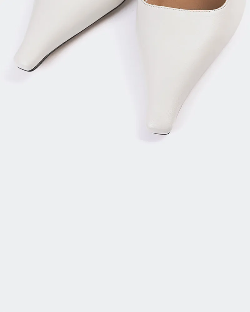 Carthan Cuir Blanc Cassé