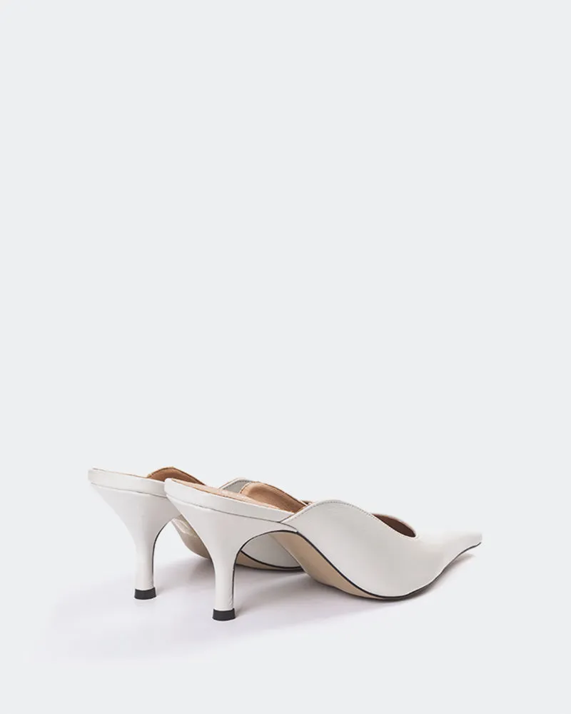 Carthan Cuir Blanc Cassé