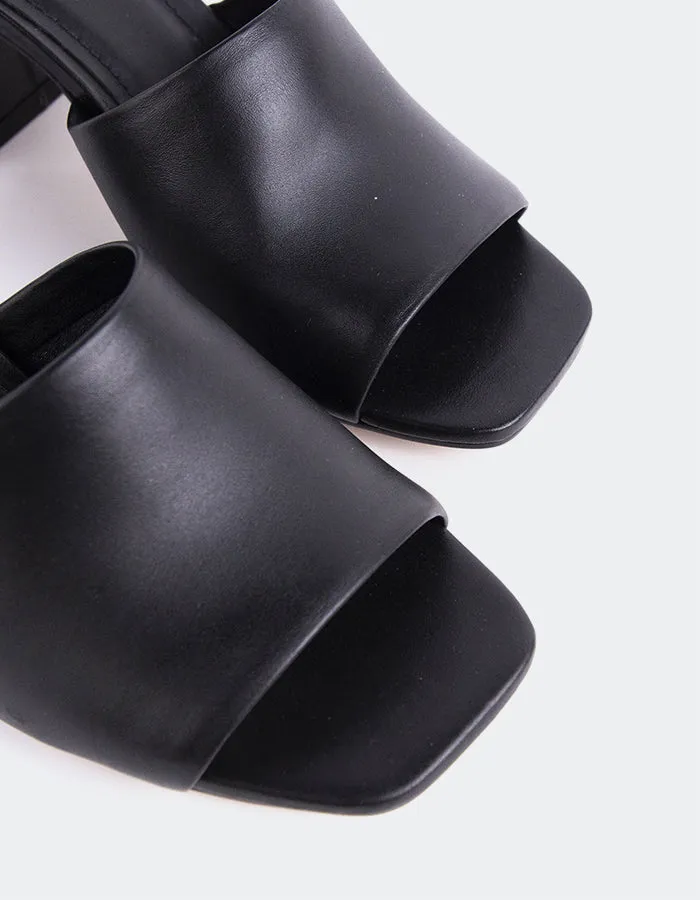 Clarabelle en cuir noir