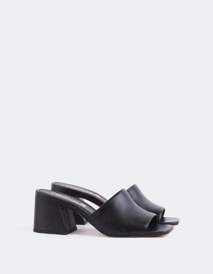 Clarabelle en cuir noir