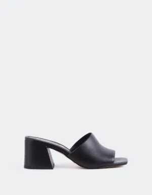 Clarabelle en cuir noir