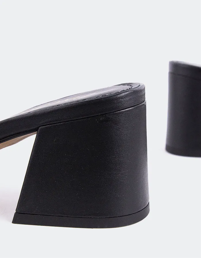 Clarabelle en cuir noir