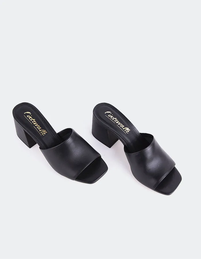 Clarabelle en cuir noir